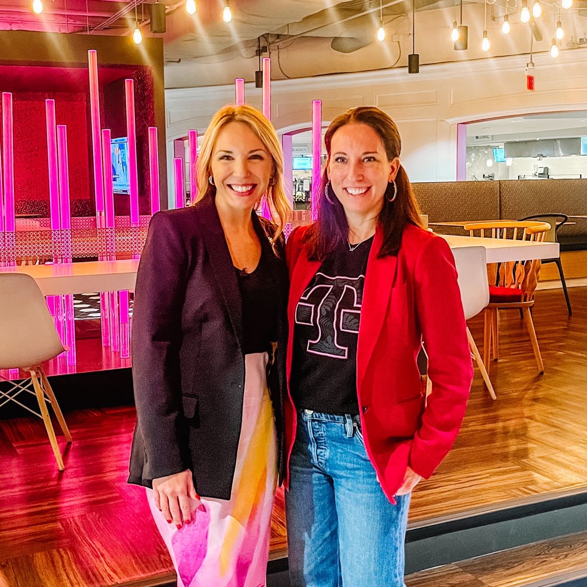 Danielle Hilton, managing director of TeamKC, standing with Lacey Foster of T-Mobile